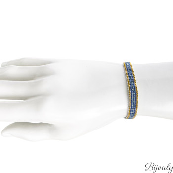 Bracelet cordon coton multicolore – Acier doré (coloris 2) | Bijouly