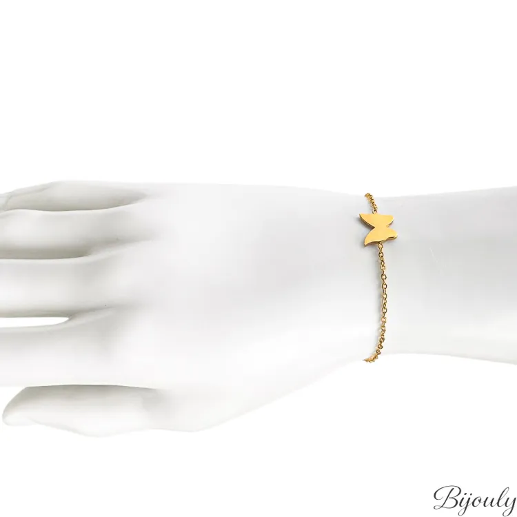 Bracelet Papillon — Chaîne Fine Dorée | Bijouly