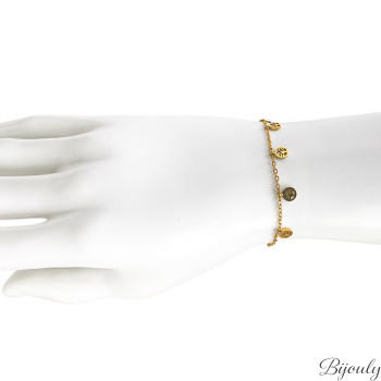 Bracelet Arbre de Vie — Breloques Rondes Dorées | Bijouly