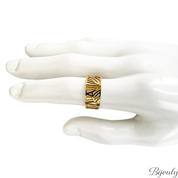 Bague ajustable – Acier doré | Bijouly
