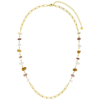 Parure jade doré – Collier & bracelet chaîne | Bijouly