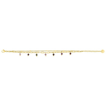 Parure Aurore – Collier & bracelet tourmaline rose | Bijouly