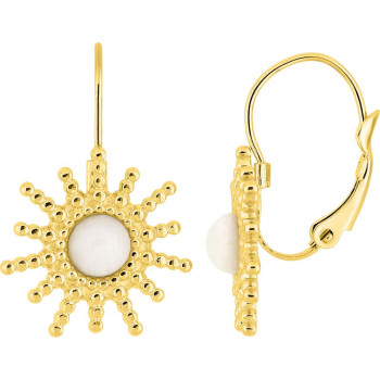 Parure Solstice – Boucles & bague agate blanche | Bijouly