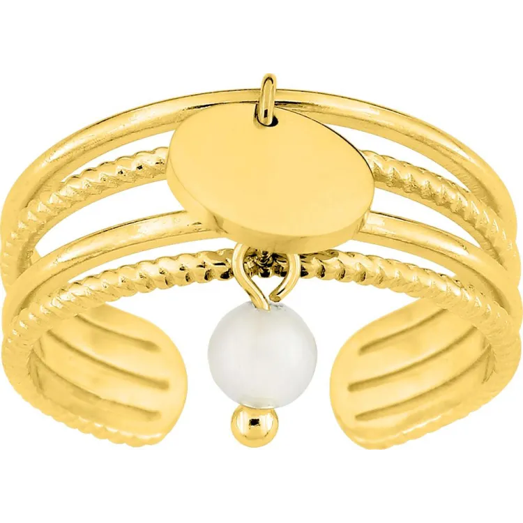 Parure Solstice – Boucles & bague agate blanche | Bijouly