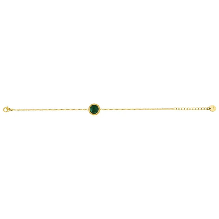 Parure Amazone – Collier & bijoux malachite dorée | Bijouly