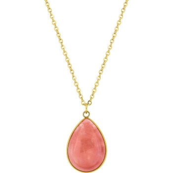 Parure Pivoine – Collier & boucles jade rose | Bijouly