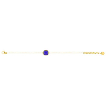 Parure Lapis – Agate bleue & doré, 4 pièces | Bijouly