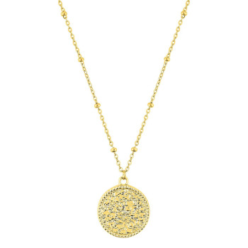 Parure Florin – Médaillon doré ciselé, 3 pièces | Bijouly