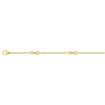 Parure Infini – Symbole infini & chaîne dorée | Bijouly