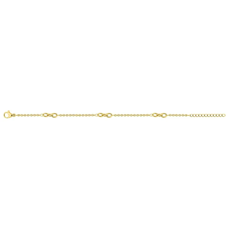 Parure Infini – Symbole infini & chaîne dorée | Bijouly