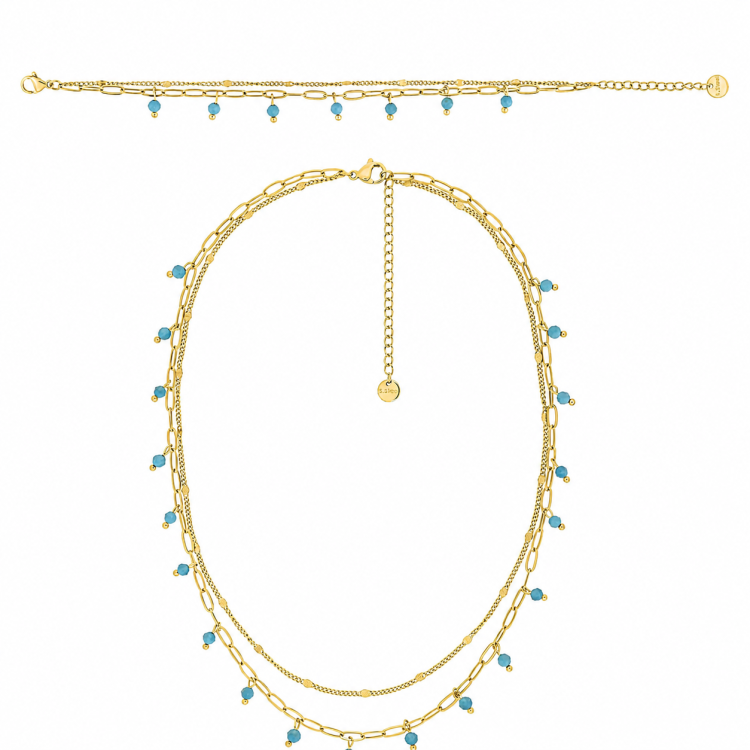 Parure Marina – Collier & bracelet double rang | Bijouly