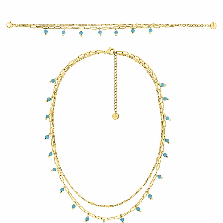 Parure Marina – Collier & bracelet double rang | Bijouly