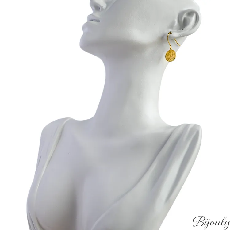 Parure Florin – Médaillon doré ciselé, 3 pièces | Bijouly