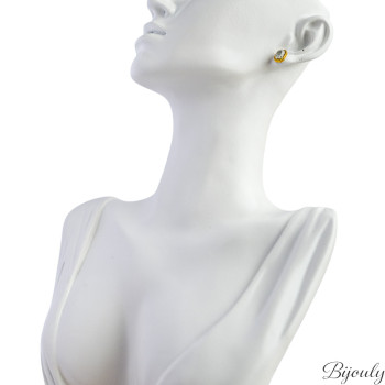 Parure Clarté – Cristal blanc taille émeraude | Bijouly