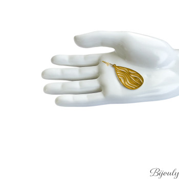 Parure Zéphyr – Bijoux ajourés ondulés dorés | Bijouly
