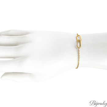 Parure Lien – Maillons dorés entrelacés | Bijouly
