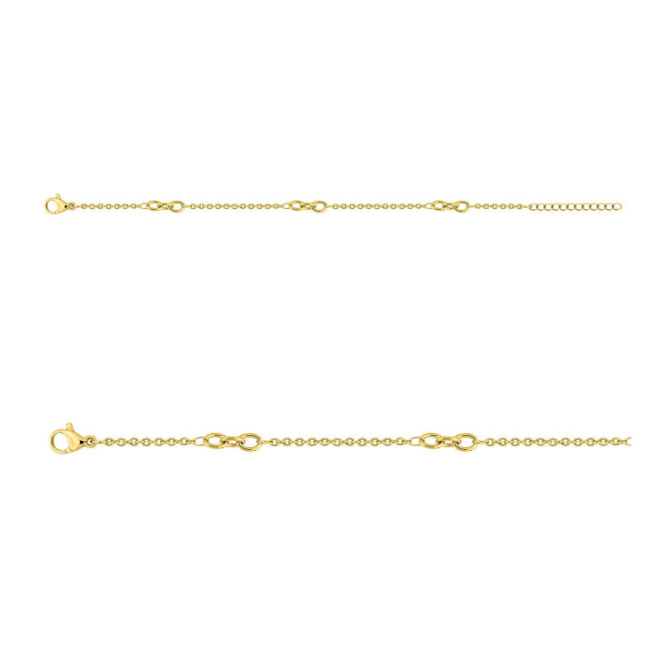 Parure Infini – Symbole infini & chaîne dorée | Bijouly