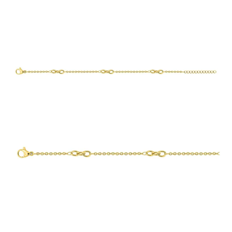 Parure Infini – Symbole infini & chaîne dorée | Bijouly