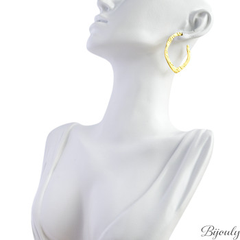 Parure Totem – Pendentif rectangles & créoles dorées | Bijouly