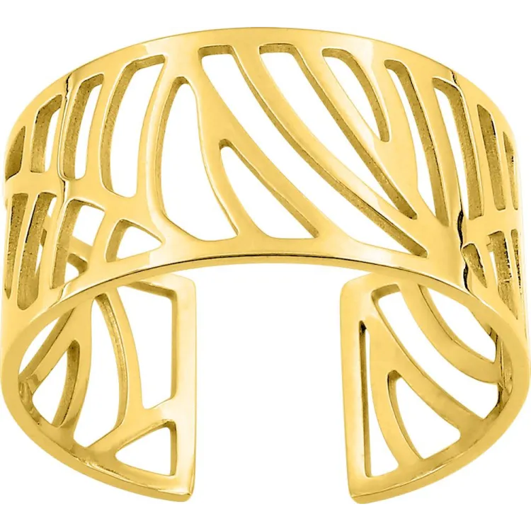 Bague ajustable – Acier doré | Bijouly