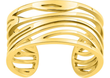 Bague ajustable – Acier doré | Bijouly