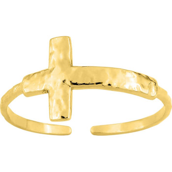 Bague ajustable micro – Acier doré | Bijouly