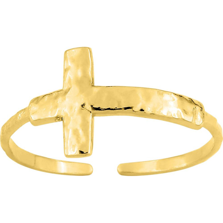 Bague ajustable micro – Acier doré | Bijouly