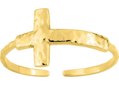 Bague ajustable micro – Acier doré | Bijouly