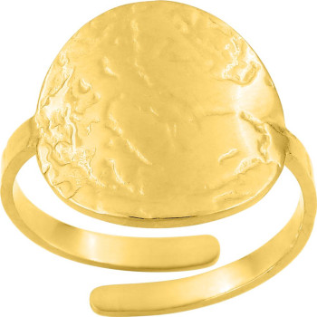Bague ajustable – Acier doré | Bijouly
