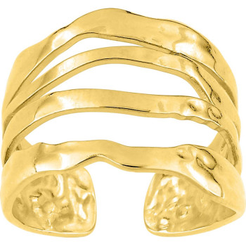 Bague ajustable – Acier doré | Bijouly