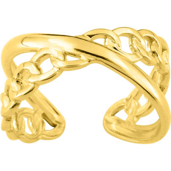 Bague ajustable – Acier doré | Bijouly