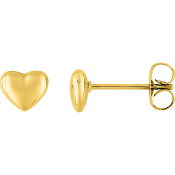 Boucles d'oreilles puces – Acier doré (petites) | Bijouly