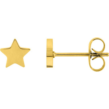 Boucles d'oreilles puces – Acier doré (mini) | Bijouly