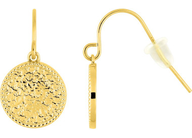 Boucles d'oreilles créoles – Acier doré (petites) | Bijouly