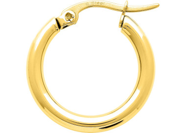 Boucles d'oreilles créoles – Acier doré | Bijouly