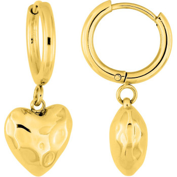 Boucles d'oreilles créoles – Acier doré | Bijouly