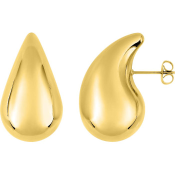 Boucles d'oreilles clous – Acier doré (grandes) | Bijouly