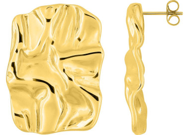 Boucles d'oreilles pendantes – Acier doré | Bijouly