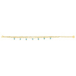 Bracelet Céladon — turquoise synthétique