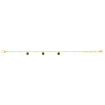 Bracelet Herbe — malachite synthétique fine