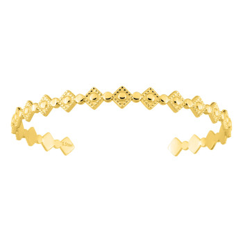 Bracelet jonc ouvert – Acier doré | Bijouly