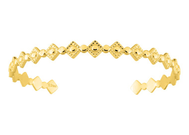 Bracelet jonc ouvert – Acier doré | Bijouly