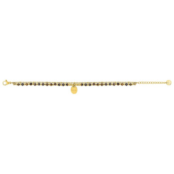 Bracelet œil de tigre – Acier doré | Bijouly