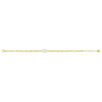 Bracelet pierre de lune – Acier doré | Bijouly