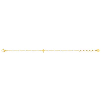 Bracelet laqué blanc – Acier doré | Bijouly