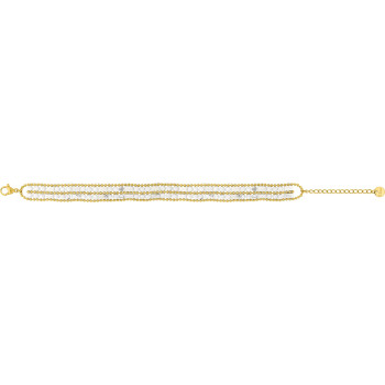 Bracelet IP jaune howlite – Acier | Bijouly