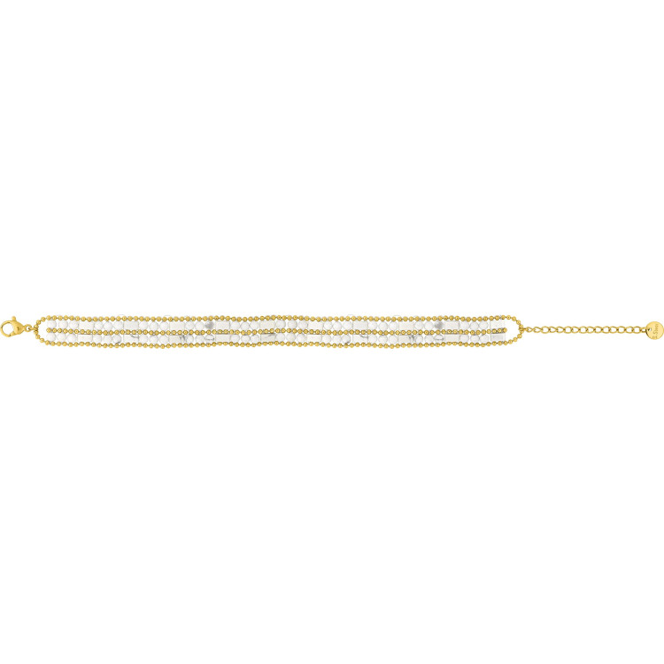 Bracelet IP jaune howlite – Acier | Bijouly