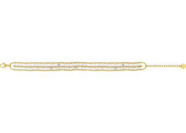 Bracelet IP jaune howlite – Acier | Bijouly
