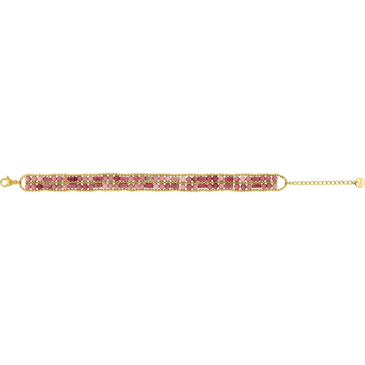 Bracelet IP jaune rhodonite – Acier | Bijouly