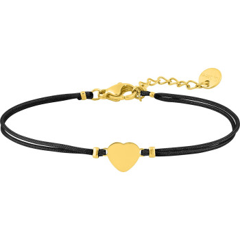 Bracelet cordon motif cœur – Acier doré (coloris 1) | Bijouly